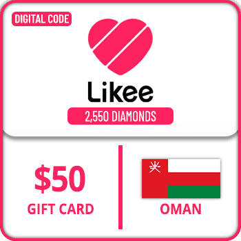 Likee Gift Card 2550 Diamonds $50 Oman product image