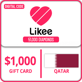 Likee Gift Card 51000 Diamonds $1000 Qatar product image