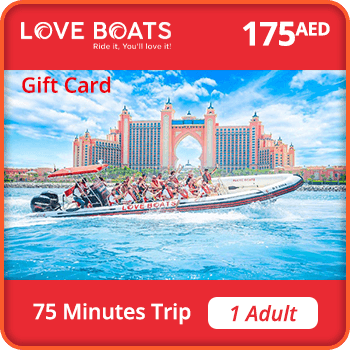 Love Boats Trip Gift Card 75 Minutes Adult 175 AED UAE product image