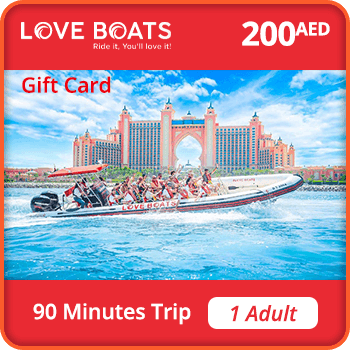 Love Boats Trip Gift Card 90 Minutes Adult 200 AED UAE product image