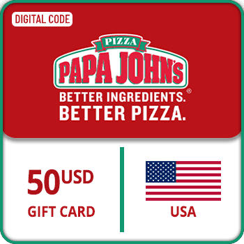Papa Johns eGift Voucher Gift Card $50 USA product image