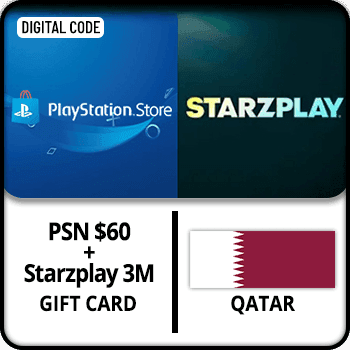 PSN Wallet $60 + Starzplay 3M Gift Card Qatar product image