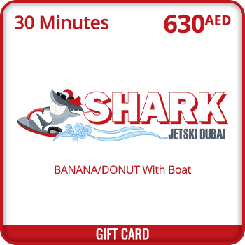 Shark Jet Ski Gift Card Banana/Donut With Boat 30 Minutes 630 AED UAE product image