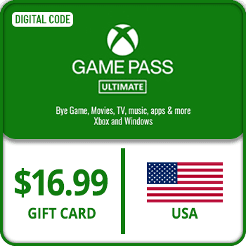 Xbox Game Pass Ultimate Gift Card $16.99 USA product image
