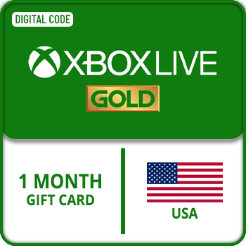 Xbox Live Gold Gift Card 1 Month USA product image